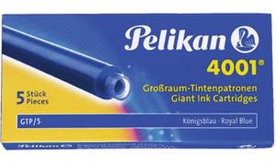 PELIKAN - Cartouches d'encre grand réservoir 4001 GTP/5, turquoise, contenu: 5 cartouches d'encre pour grand réservoir dans une boîte en carton (310656)