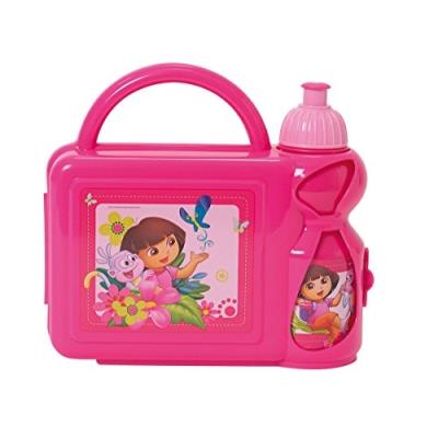 Fun house dora ensemble goûter 1 gourde + 1 boîte 350 ml