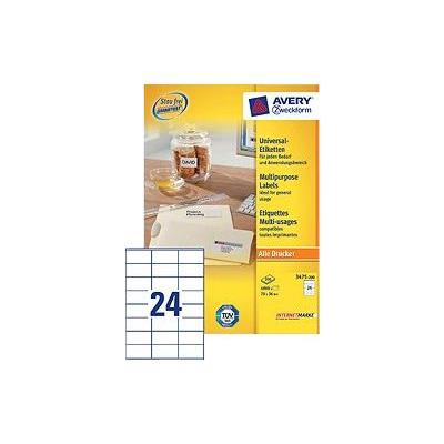 Avery Zweckform Universal - etiketten voor meervoudige doeleinden - 4800 etiket(ten)