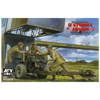 Maquette 1/35 : canon antichars ordnance britannique mk.4 qf 6 pounder afv club