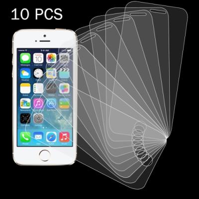 iPhone SE & 5 & 5s Film Verre Trempé 0.26mm 9H 2.5D lot de 10