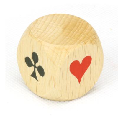 Dé d'atout du jeu de Belote en bois JeuJura