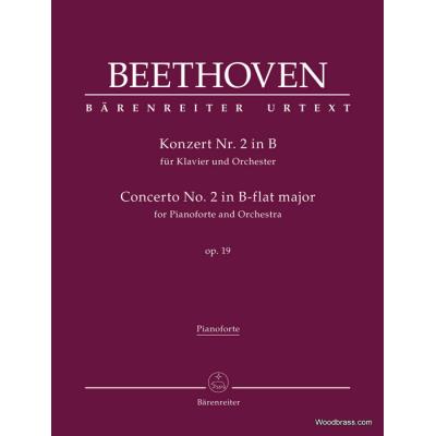 Partitions classique BARENREITER BEETHOVEN L.V. - KONZERT Nr.2 IN B OP.19 - PIANO REDUCTION Piano