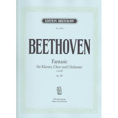 Partitions classique EDITION BREITKOPF BEETHOVEN L. (VAN) - CHORFANTASIE C-MOLL OP. 80 - PIANO-CHANT Choeur et ensemble vocal