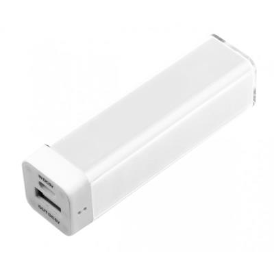 Batterie de secours rechargeable blanche PowerBank 2200mAh