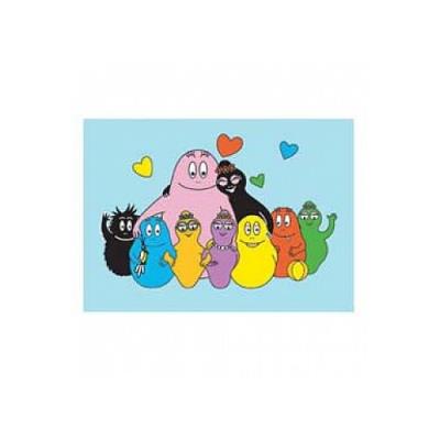 Carte Barbapapa double bleue