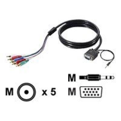 LevelOne YCC-9018 - component video-/audiokabelset - 1.8 m