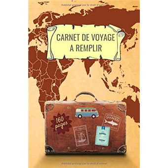 Keep calm and travel on Carnet de voyage : Carnet de 160 pages à remplir -  80 pages lignées et 80 pages pour vos photos - format 12,7 X 20,32 cm 