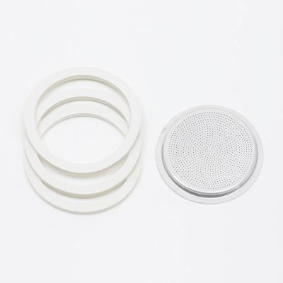 Pezzetti filtre +3joints p/caf.ital.alu 6ts/bl