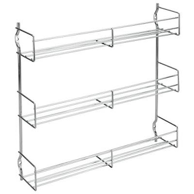 Metaltex 364613010 étagère à épices 3 étages 30 x 7 x 30 cm chromé