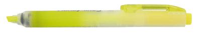 Pentel Surligneur Handy Line pointe biseautée rétractable 4 mm Jaune - vue 1