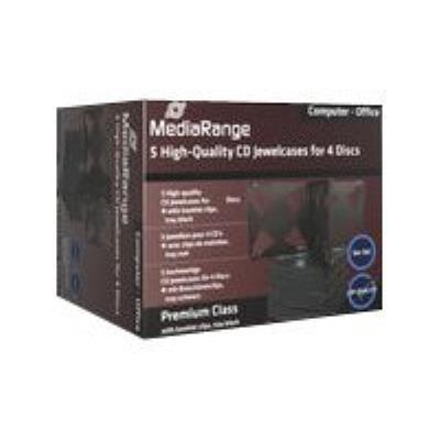 MediaRange Retail pack 4er CD-Jewelcase - CD jewel case voor opslag