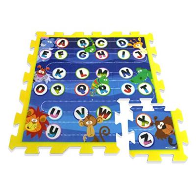 Stamp - tp674002 - puzzle de sol - j'apprends l'alphabet en m'amusant - tapis mousse - 88 x 88 x 1,5 cm - 9 pièces