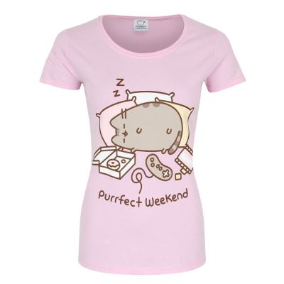 Pusheen T-Shirt Purrfect Weekend Femme RoseXL