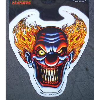 Autocollant Crâne Horreur AEIOPRS - Lot De 2 Stickers Voiture 21x14cm - Déco Macabre