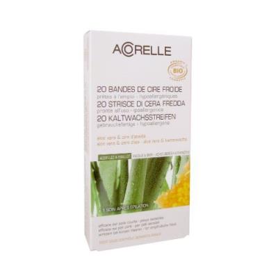 Acorelle Bandes Dépilatoires Biologiques Aisselles Maillot 20 Unités