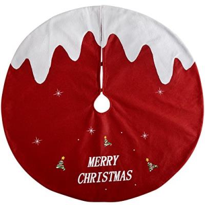 Werchristmas jupe de sapin pudding de noël, en tissu, multicolore, 102 cm, taille l