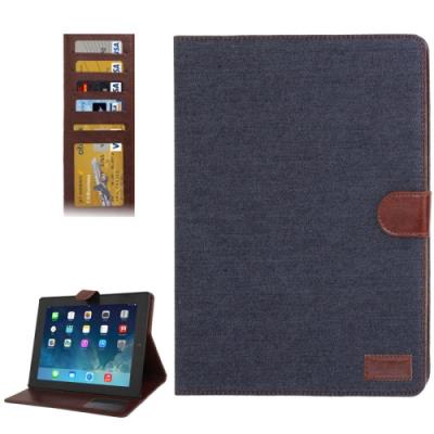 Ipad 4 / 3 / 2 Coque Housse Cuir PU Tissus (Black)