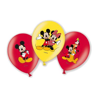 Ballons de baudruche anniversaire : 6 ballons Mickey et ses amis Amscan