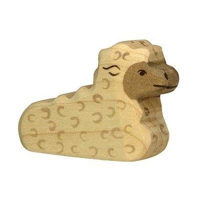 HOLZTIGER - 80077 - FIGURINE - AGNEAU, ALLONGÉ
