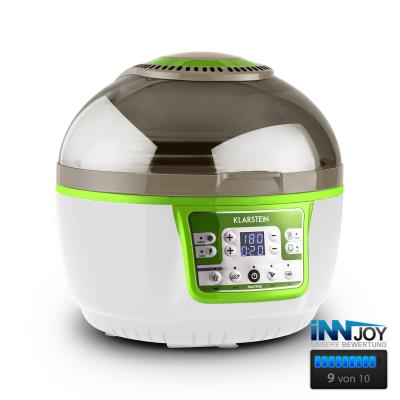 Klarstein VitAir Turbo friteuse à air chaud 1400W grill cuisson 9L -vert & blanc