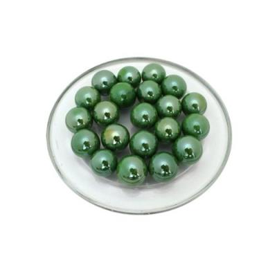 25 Billes Perle Vert Brillant - Bille en verre de 16 mm