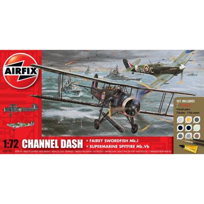 Maquettes avions : gift set : channel dash airfix