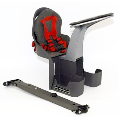 Weeride siège de vélo kangaroo pour enfants de 1 à 4 ans gris rouge