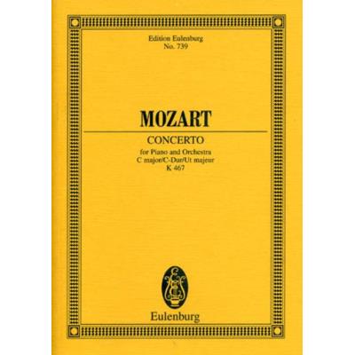 Partitions classique EULENBURG MOZART W.A. - CONCERTO NO. 21 C MAJOR KV 467 - PIANO AND ORCHESTRA Piano