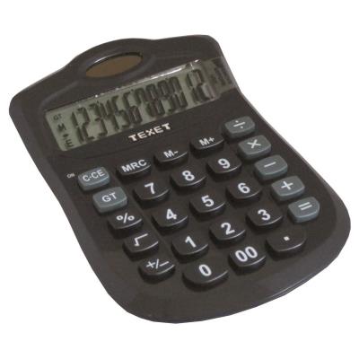 Calculatrice de bureau 12 chiffres Solaire et pile TEXET Blister