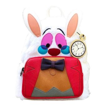 Loungefly x Disney Alice au pays des merveilles Mini sac à dos lapin blanc