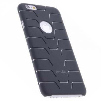 Coque rigide aspect pneu pour iPhone 6s coloris noir