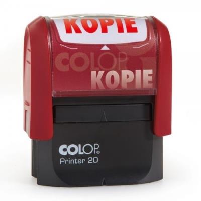 Colop textstempel printer 20 gebucht, mit textplatte ------------- fr den markt  d   a   l   ch --------------- kunststoffgeh