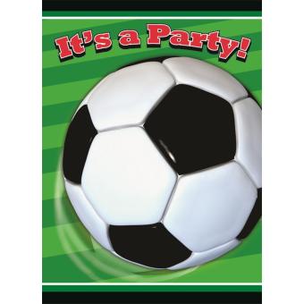 8 Invitations FOOT - Décoration anniversaire - 1