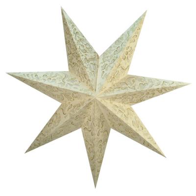 Set de papier étoile à 7 pointes - 60 cm
