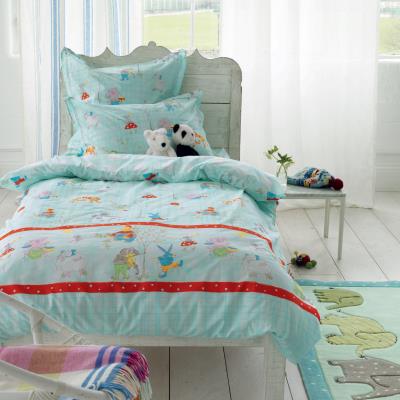 Designers Guild - Musical Animals Housse de couette Vert - 200 x 200 cm