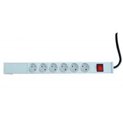Digitus 19  bande de sortie, six points de vente asm a-19-strip-1-imp