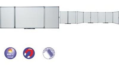 nobo - Tableau tryptique blanc, (L)1.500 x (H)1.200 mm