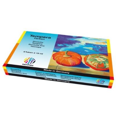 TEMPERA GOUACHE 6 TUBE 19ML DE NERCHAU