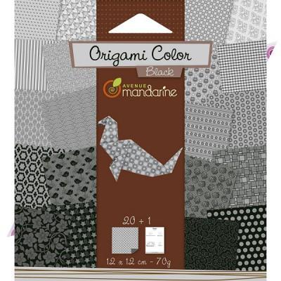 Avenue Mandarine - Origami Color noir et blanc