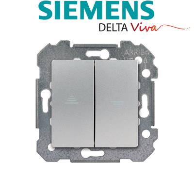 Siemens - Interrupteur Volet Roulant Silver