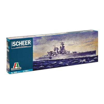 Maquette bateau militaire : Croiseur Admiral Scheer Italeri