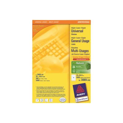 Avery Zweckform 3669 - etiketten - 3000 etiket(ten)