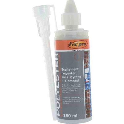 Fix'Pro - Scellement chimique polyester gris 150 ml