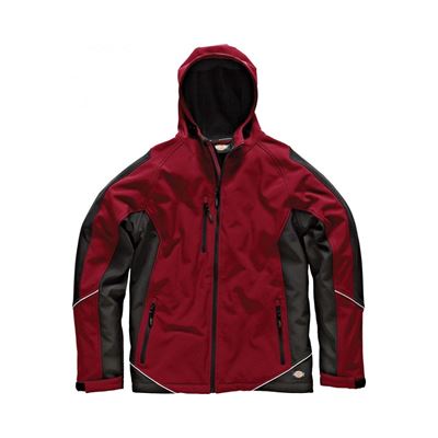 Dickies JW7010 RDBXXL Two Tone Veste Softshell Taille 2XL Rouge/Noir