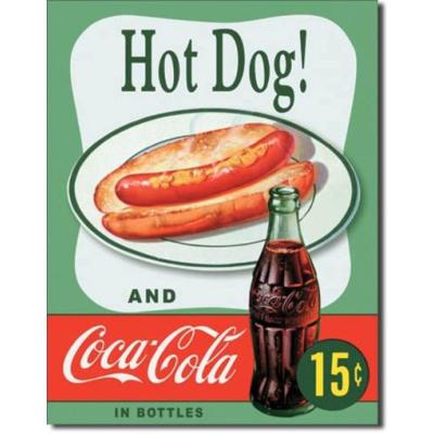 Plaque ml Coca Cola - hot dog