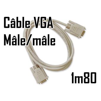 HDMI Mâle vers VGA Femelle Adaptateur Vidéo - Connectique Audio