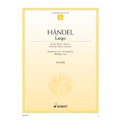 Partitions classique SCHOTT HAENDEL G.F. - LARGO - PIANO Piano
