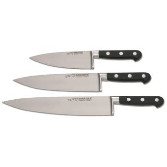 Couteau De Chef Professionnel - Lame Inox 150mm - Manche ABS Avec Mitre Aluminium