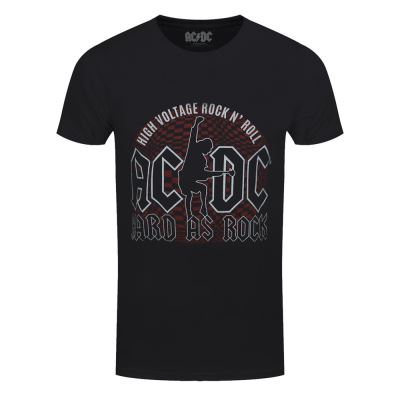 AC/DC T-Shirt Hard As Rock Homme Noir - Taille S